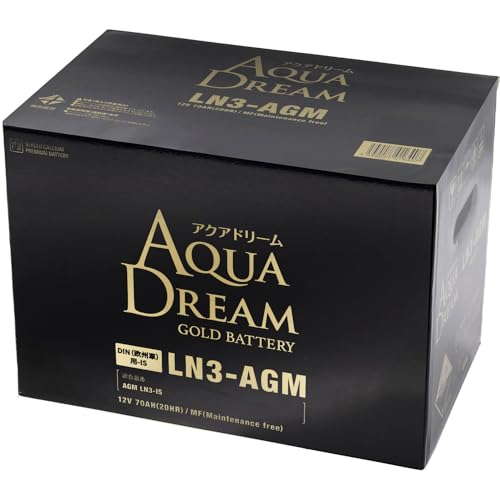 アクアドリーム 輸入車 DIN規格(欧州車仕様) アイドリングストップ車対応バッテリー GOLD BATTERY GB LN3-AGM (主な互換/LN3) AGMタイプ AQUA DREAM