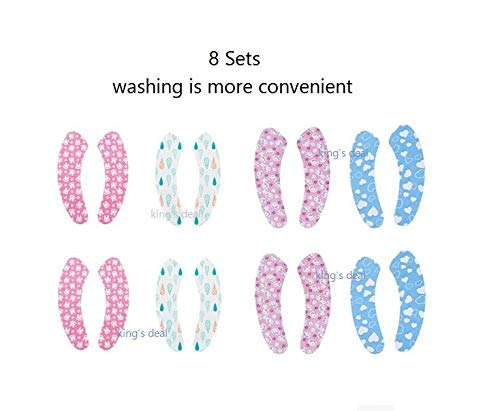 king's deal 8 Pairs Toilet Seat Warmer Cover, Adult Padded Cushion Warm Soft