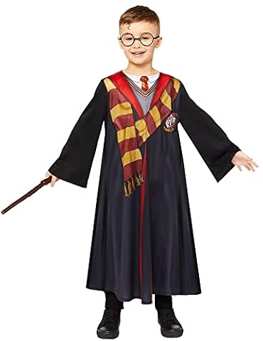 Amscan - Kostium dziecięcy Harry Potter, Hogwart, Gryffindor, mag, czarodziej, karnawał, bal przebierańców