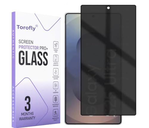 Image of Privacy Tempered Glass Screen Protector Compatible for Samsung Galaxy S25 Ultra with Edge to Edge Coverage and Easy Installation kit
