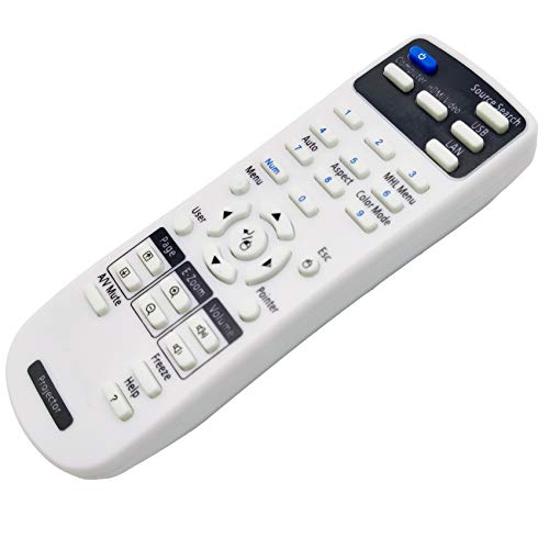 Image of 1456641 Projector Remote Control for Epson EX21, EX30, EX31, EX50, EX51, EX71, PowerLite 400W / 410W / 78 /822+ / 822P / 83+ / 83C / 83V+ / S6