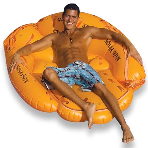 Swimline Giant Inflatable Baseball Glove Pool Float , Brown, 62"/50"/16"