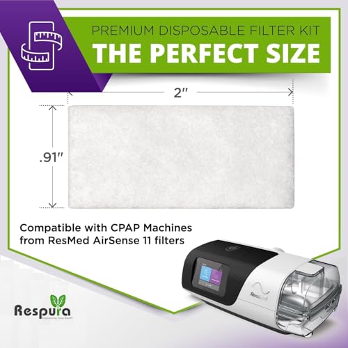 Image of CPAP Filters Compatible with ResMed AirSense 11 Machine - Standard Replacement Filter (10)