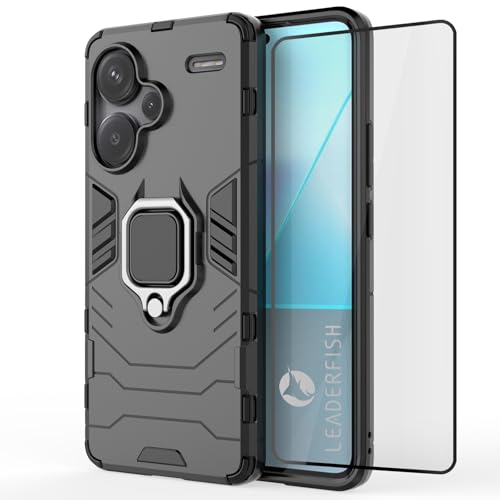 LEADERFISH For Xiaomi Redmi Note 13 Pro Plus 5G P[X Ot + KX tB ČRMILWRNV 360] ԍڃz_[ Sʕی h~ ho wh~ h~ Ռz Redmi