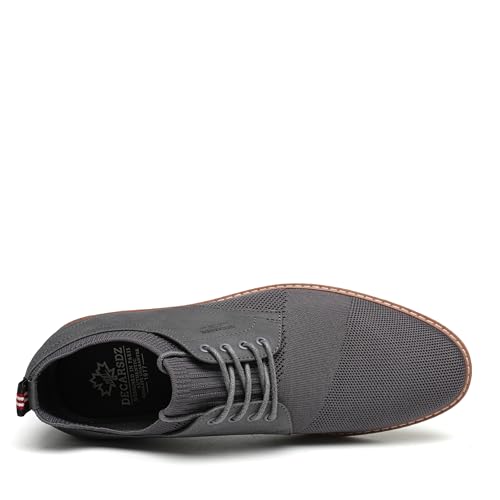 DECARSDZ Mens Point Toe Dress Shoes Fabric Breeze Breathable Mesh Shoe4