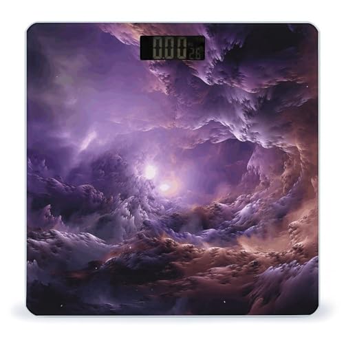 Báscula digital baño color púrpura galaxy 400 lb
