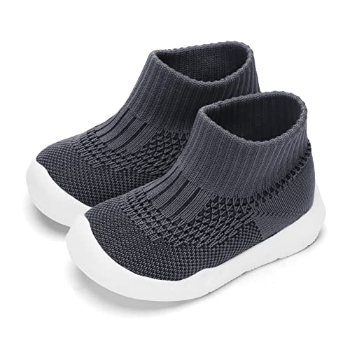 Image of Engtoy Baby Shoes Baby Sock Shoes Baby Walking Shoes Infant Non-Slip Breathable Slippers with Soft Rubber Sole Baby Boys Girls Slip On Sneakers
