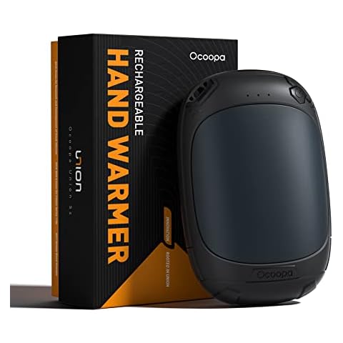 OCOOPA Hand Warmers Rechargeable, Battery Replaceable Electronic Pocket Heater, 5000mAh Portable Power Bank, Single/Double-Sided Controllable 5 Heating Modes 12 Hours Warmth Tech Gift for Men -Union 5 Cover