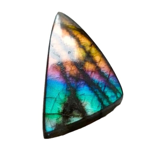 Labradorite naturelle en vrac cabochon triangle fabrication bijoux collier bague