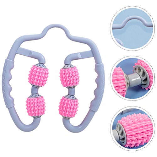 EXCEART Rolo de massagem portátil para perna com ponta de gatilho para braço de coxa e pescoço