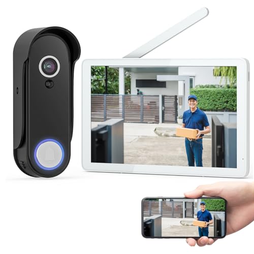 Wireless Video Doorbell Intercom with 8 Monitor