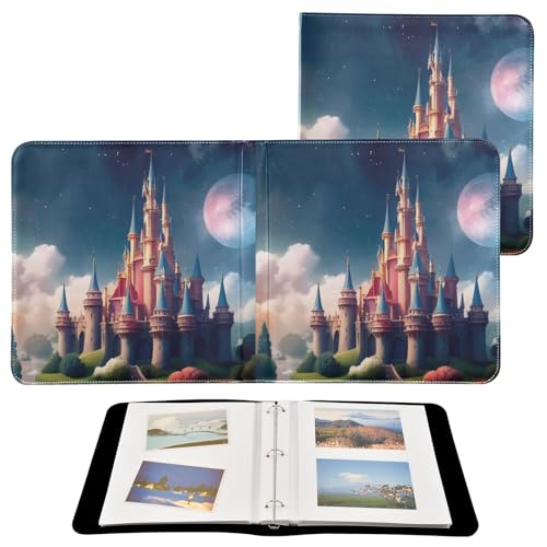 Álbum de fotos FLildon Scrapbook Album con cubierta de PU Leather, 40 páginas adhesivas tamaño 8x10 miniatura 2