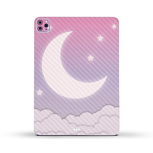 Image of MightySkins Carbon Fiber Skin Compatible with Apple iPad Pro 11 inch M2 4th Gen (2022) Full Wrap Kit - Baby Moon | Protective, Durable Textured Carbon Fiber Finish | Easy to Apply | Made in The USA
