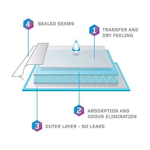 Protechdry Washable Urinary Incontinence Cotton Maxi-Panties For Women, With Built In Absorbent Area, White Large #TOP5