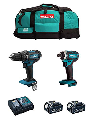 MAKITA Kit MK206 DHP482 + DTD152 + 2 x 50 Ah + DC18RC + LXT600