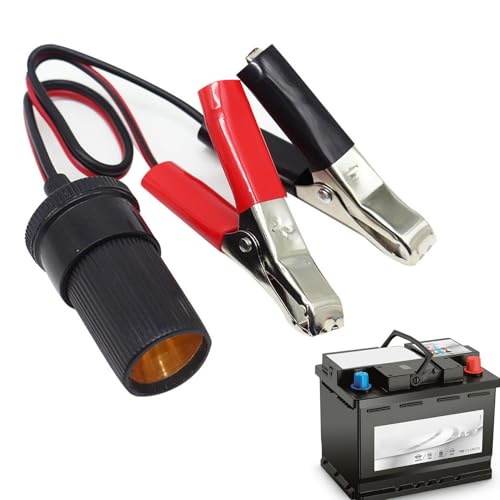 Demsyeq 2 clips de de batería de 12 V para batería de coche, pinzas de, abrazaderas de, baterías de repuesto automotriz, cables de puente, arnés de extensión, cable de