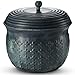 LifeSmart Hose Storage Pots (Forest Green, Woven Whisper) | | Water Hose Pot Container For Outside and Indoor Use
