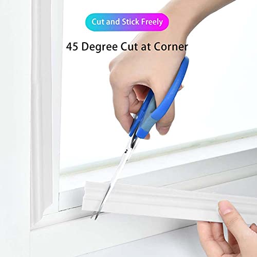 image for cuysfead 118 Inch Window Draft Stopper Foam Seal Strip Self Adhesive, 