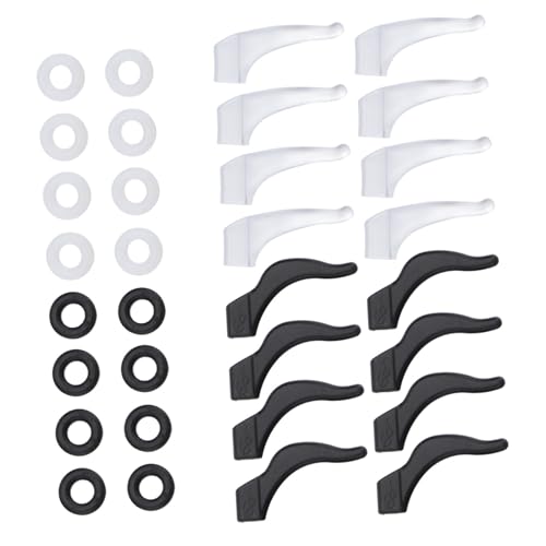 FRCOLOR Anti-Slip Eyeglass Holder 32pcs Silicone Glasses Leg Covers for Secure Fit