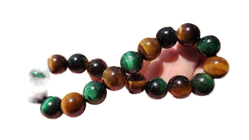 Bracelet en œil de tigre de 10mm pour la méditation et la sérénité d'esprit au quotidien