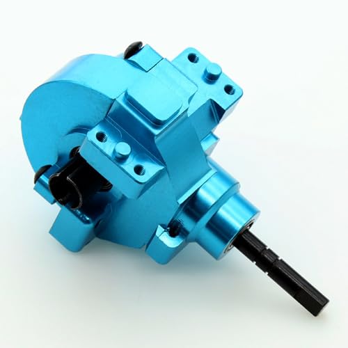 Rear Drive Diff Gear Box Assembly Set Upgraded Parts Compatible With 1:10 Car Hsp Redcat Himoto Volcano Epx 94106 94107 94108 94111 94123 (blue)