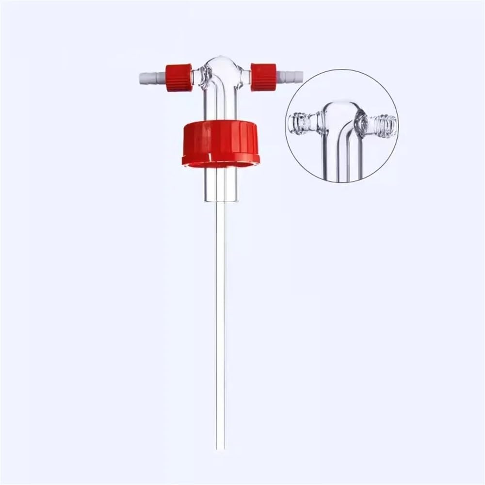 Equipos y suministros de laboratorio Botella con tapa de rosca Tubo recto GL45 tampón Accesorios Cabezal Lavador gases Dispositivo Uso en laboratorio