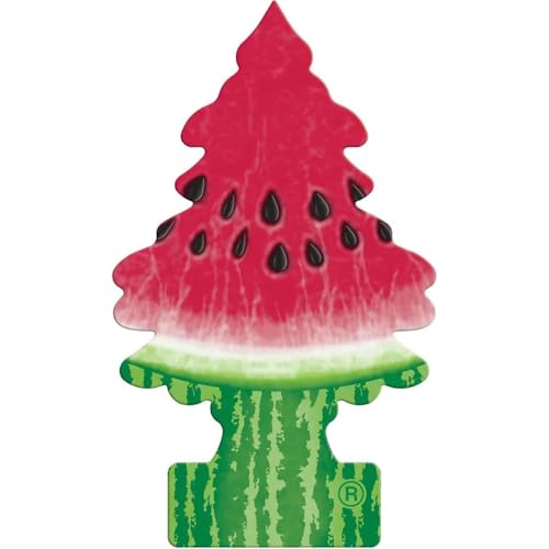 Image of LITTLE TREES Car Air Freshener | Hanging Paper Tree for Home or Car | Watermelon | 3 Pack