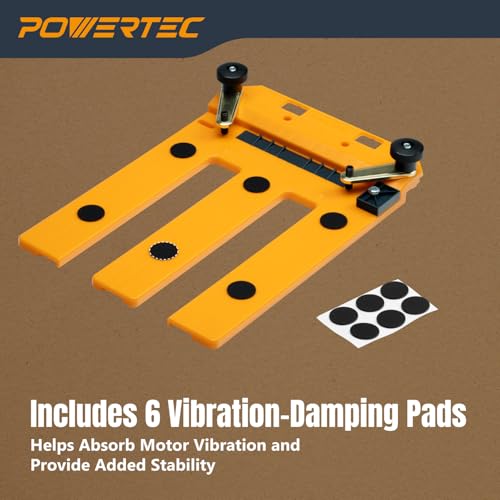 Image of POWERTEC Circular Saw Guide Rail System - Rip-Cut Edge Guide Track for Straight Cuts in Plywood, Sheet Goods & Panels - Fits Left & Right Circular Saws - Portable Cutting Jig for Woodworking (72093)