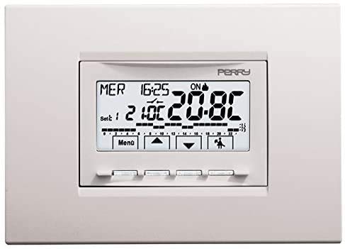 Eci Elettroforniture PERRY Cronotermostato da incasso modello 1CRCDS29 Perry con alimentazione 230V