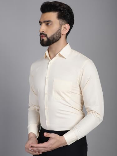 Image of Indian Needle Men's Solid Regular Fit Shirt