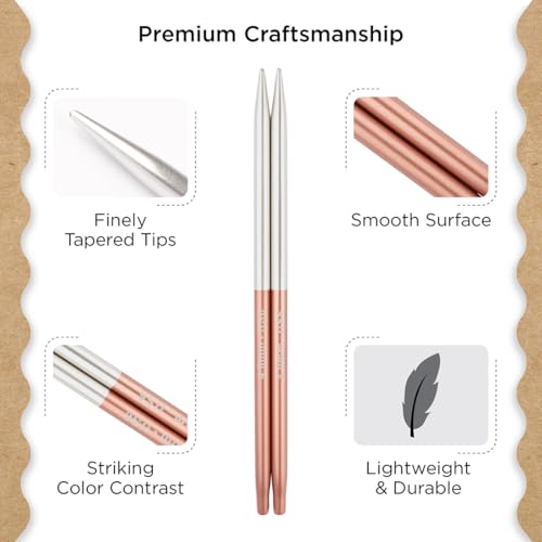 Image of Knitter's Pride Rosemist Normal Interchangeable Circular Needles 5 inch inch (13cm) - US Size 6 (4mm)