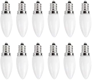 Duokon 10Pcs Mini E12 LED Candelabra Light Bulbs 1.5W AC 230V Candle Bulb LED Candle Light Bulb for Home Car Cabinet Hotel Lighting