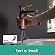 hansgrohe Wasserhahn Talis E (wassersparende Armatur mit hohem Auslauf 110mm, Zugstangen- Ablauf), Brushed Bronze