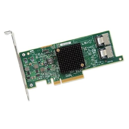 LSI Logic Controller Card LSI00301 SAS 9207-8i 8Port Internal SAS/SATA 6Gb/s PCI Express Single Retail