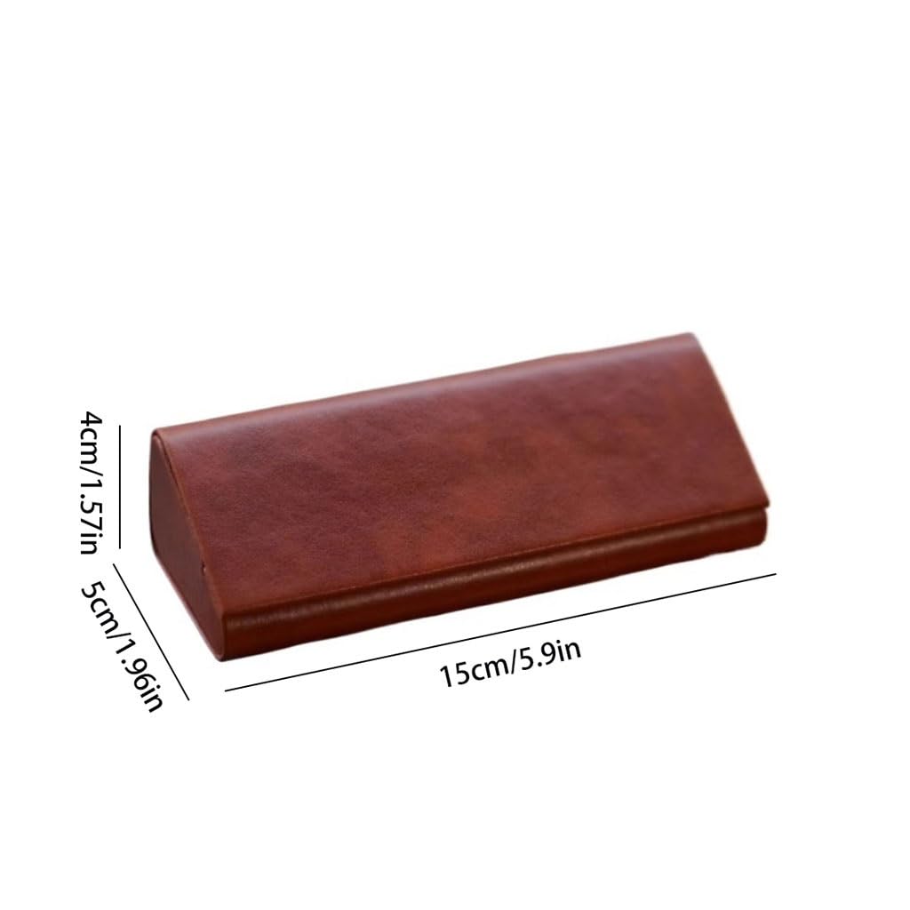 Étui À Lunettes Rectangulaire Rétro En Cuir, De Soleil Portable Unisexe Étui à Lunettes pour Femme