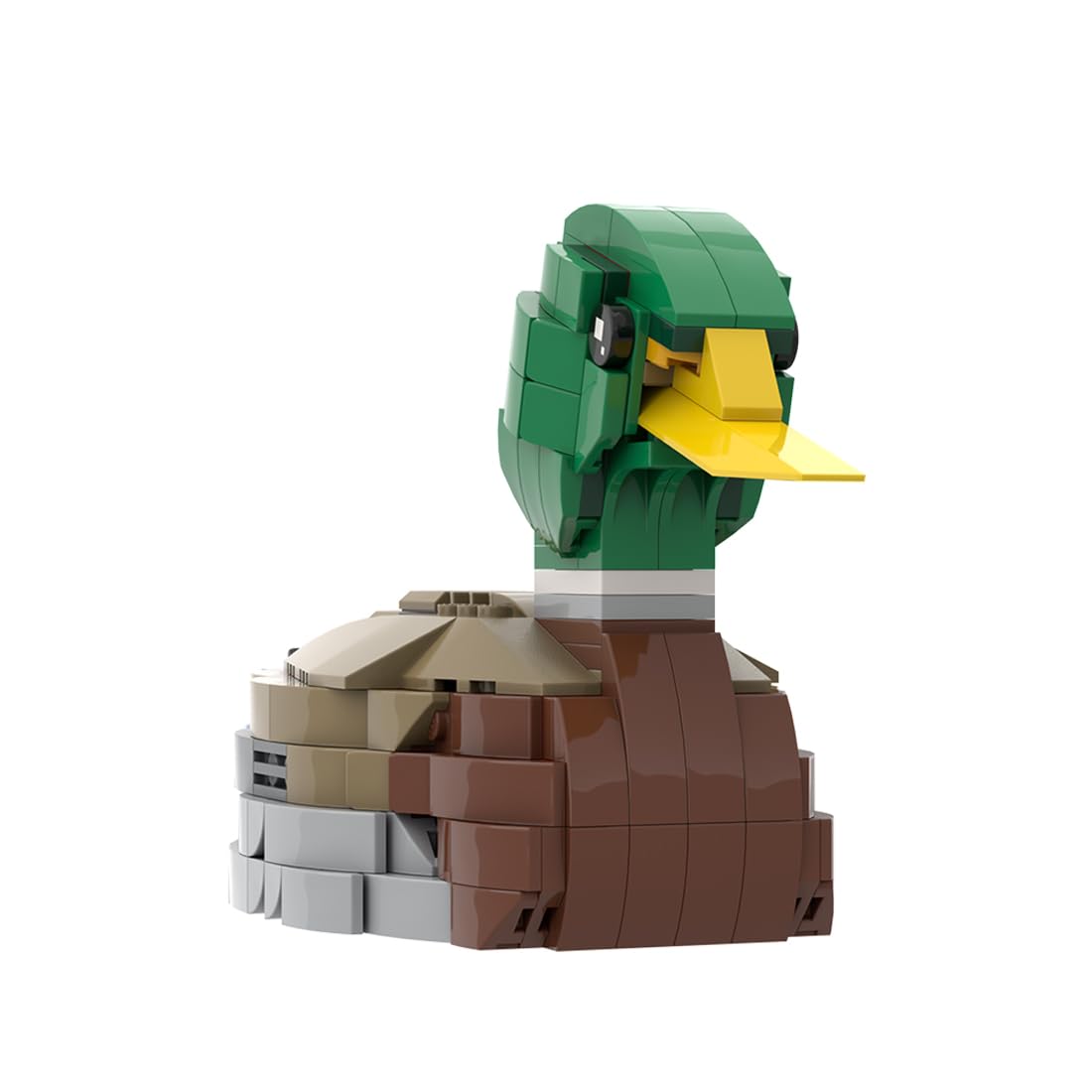Stockente Klemmbausteine Set, MOC Mallard-Modell für Schreibtisch- und Regaldekoration, Kreatives Display- und Sammlermodell für Erwachsene, (301 Teile)