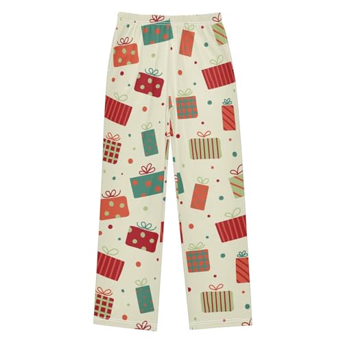 Boys' Pants Boxes Polka Dot Long Bottoms Jogger Pants Elastic Waist Trousers with Pockets S-XL
