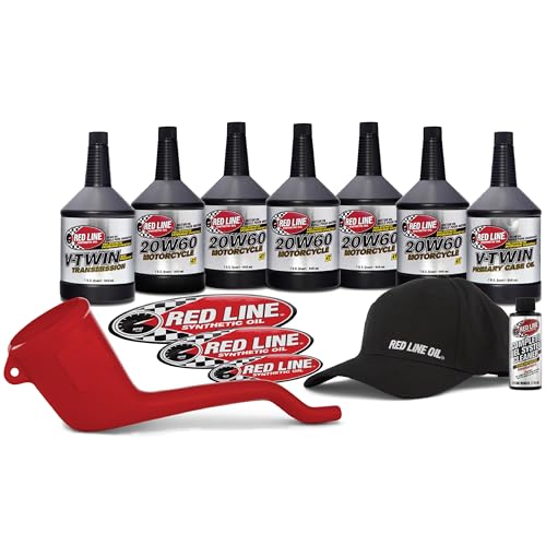 Red Line 90231 20W60HD Powersport Motor Oil V-Twin - 1 Powerpack Kit