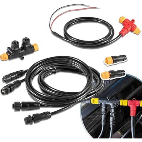 Bzumperyz NMEA 2000 Network Starter Kit Backbone Cables Drop Cables Tees Terminators Kits Replace for Ancor Marine Grade Products Cover
