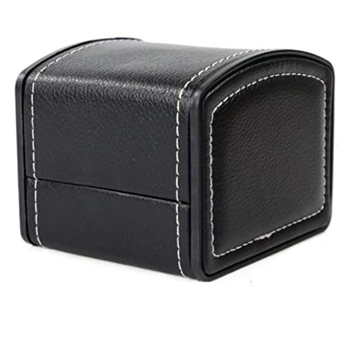 Caja de Reloj Rollo de Reloj Almacenamiento de Reloj Caja de Reloj de Cuero Vitrina de Reloj Curvada con Caja de Almacenamiento de Reloj Individual Caja de Reloj Caja de Reloj Enrollador de
