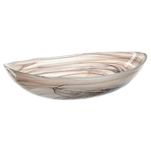 Leonardo Alabastro Glas-Schale, ovaler Design Teller aus Glas Cover