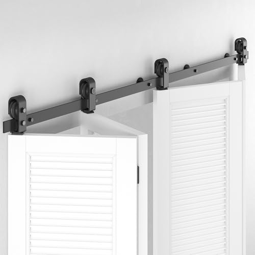 Kit de herrajes para puerta doble plegable de 60 pulgadas en forma de T miniatura 1