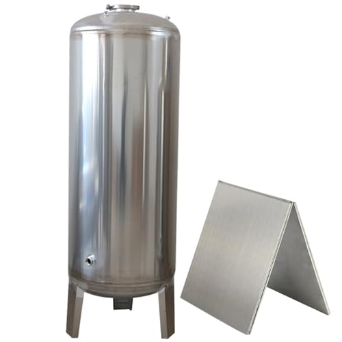 GTANND 100/160/200/250/300 L Capacity Stainless Steel Water Well Pressure Tank, Vertical Stainless Steel Water Pressure Tanks/Pressure Tank Container,200L
