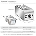 Chocolate Melting Pot 2-Tanks Commercial Chocolate Tempering Machine Chocolate Tempering Pot 1000W Electric Chocolate Melter Pot Chocolate Warmer for Milk Coffee Cheese