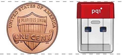 64GB PQI U603V USB3.0 Ultra-Small Flash Drive Red Edition