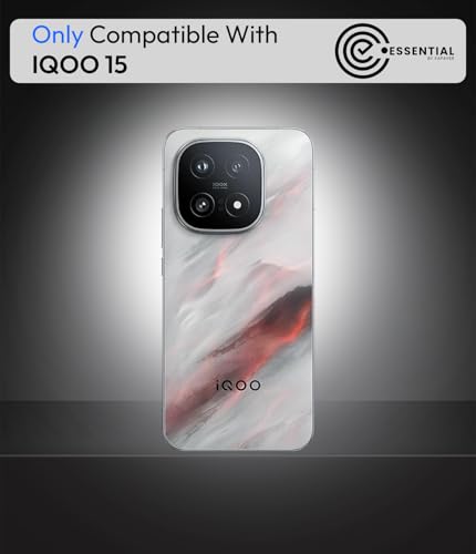 Image of KAPAVER Essential Back Cover Case Compatible with iQOO 15 - Black (PC+TPU) (iQOO 15 - Black)