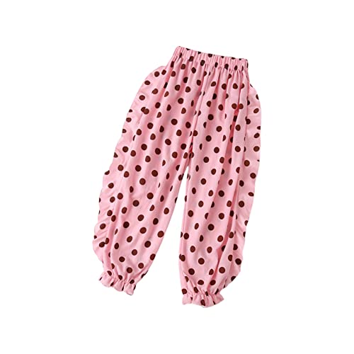 Moonker Toddler Girls Linen Blomer Pants Lightweight Baggy Cotton Elastic Waist Lanten Trousers Floral Girls Hot