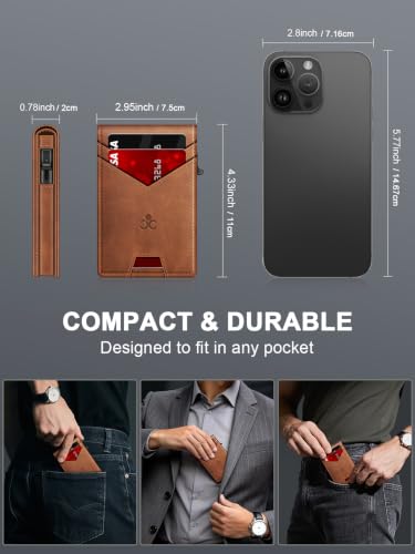 Image of Wallet for Men RFID Blocking Minimalist Card Holder Wallet for 12-14 Cards