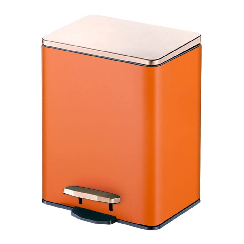Cubo De La Basura Casa Bote de Basura Cocina, Papelera con Tapa, Forro for baño Papelera Reciclaje(B,9L)