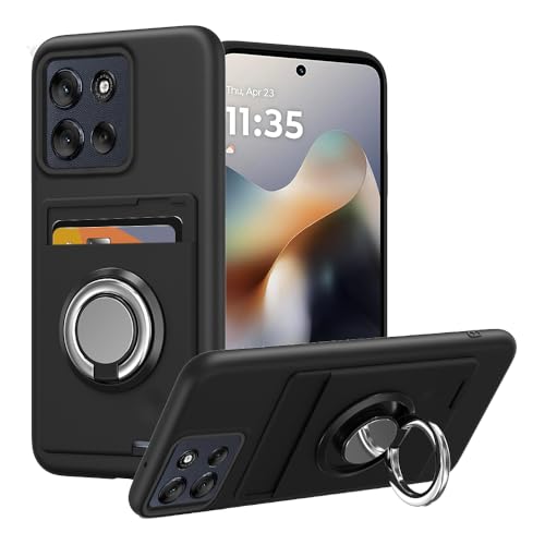 Amazon.co.jp: 対応 moto g66j 5G ケース リング付き カード収納 モト